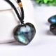 Labradorite Heart Support Necklace Labradorite Heart Support Necklace