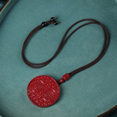 Cinnabar Yin Yang Evil Spirits Protection Pendant Cinnabar Yin Yang Evil Spirits Protection Pendant