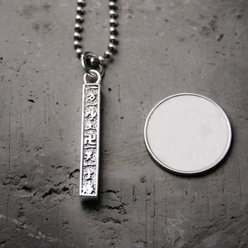 Sterling Silver Om Mani Padme Hum Buddha Necklace Sterling Silver Om Mani Padme Hum Buddha Necklace