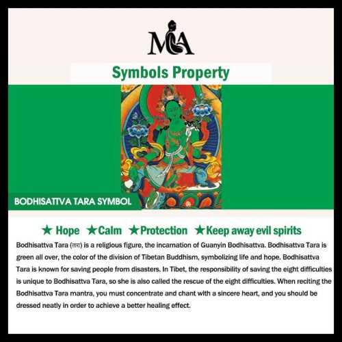 Tibetan Green Tara Buddha Liuli Crystal Protection Necklace Tibetan Green Tara Buddha Liuli Crystal Protection Necklace