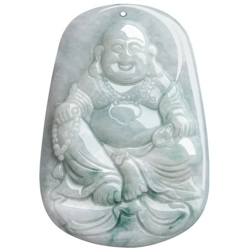 Natural Jade Laughing Buddha Luck Necklace Natural Jade Laughing Buddha Luck Necklace