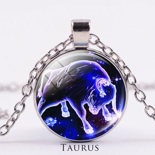 12 Constellations Zodiac Moon Star Protection Necklace 12 Constellations Zodiac Moon Star Protection Necklace