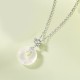 925 Silver Ginkgo Leaf Chalcedony Fu Character Necklace 925 Silver Ginkgo Leaf Chalcedony Fu Character Necklace