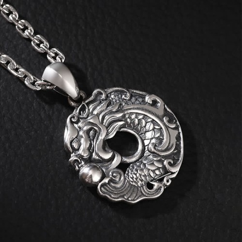 Koi Fish Dragon Peace Buckle Necklace Koi Fish Dragon Peace Buckle Necklace