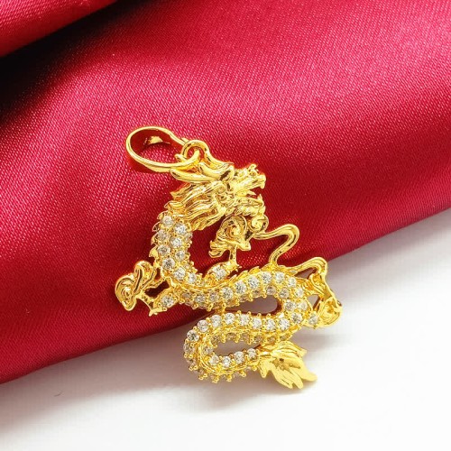 Gold Dragon Protection Necklace Pendant Gold Dragon Protection Necklace Pendant