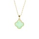 Four Leaf Clover Jade Luck Necklace Four Leaf Clover Jade Luck Necklace