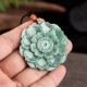 Lotus Jade Luck Prosperity Necklace Pendant