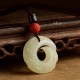 Peace Buckle Red Sandalwood Agate Necklace Peace Buckle Red Sandalwood Agate Necklace