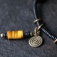 Ebony Dzi Bead Peace Couple Bracelet Necklace Ebony Dzi Bead Peace Couple Bracelet Necklace