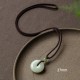 Round Jade Peace Buckle Luck Necklace Round Jade Peace Buckle Luck Necklace