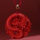 Year of the Dragon Cinnabar Copper Coin Necklace Year of the Dragon Cinnabar Copper Coin Necklace