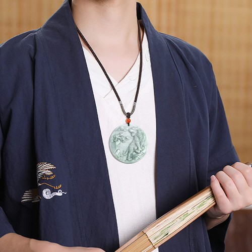 Chinese Zodiac Tiger Jade Protection Necklace Chinese Zodiac Tiger Jade Protection Necklace