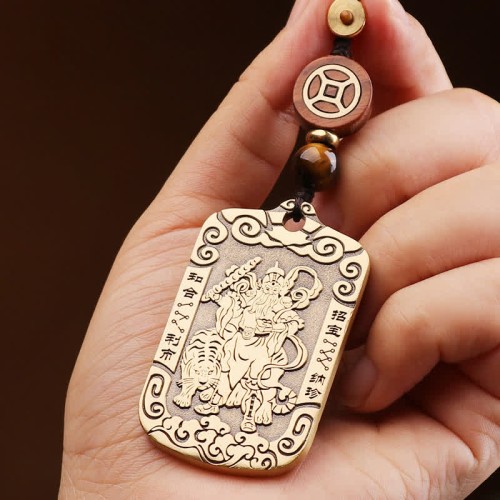 Zhao Gongming Copper Protection Necklace Pendant