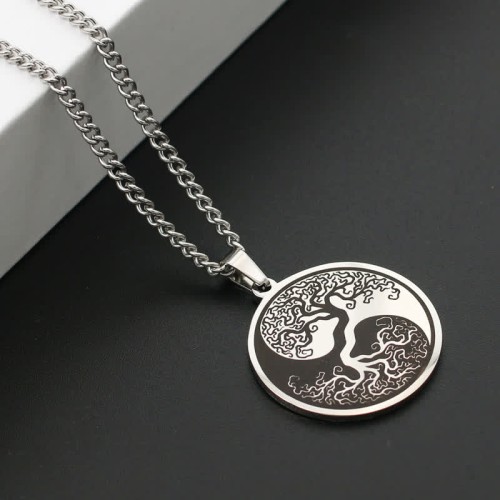 Tree of Life Titanium Steel Necklace Pendant
