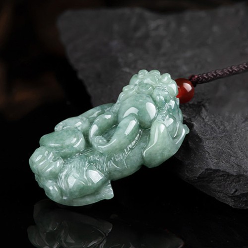 Jade PiXiu Wealth Luck Necklace Pendant