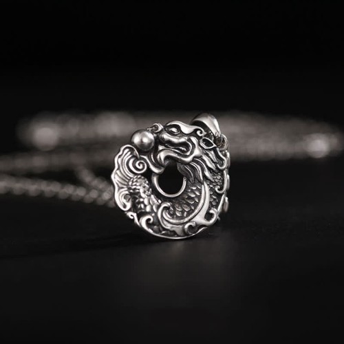 Koi Fish Dragon Peace Buckle Necklace Koi Fish Dragon Peace Buckle Necklace