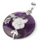 Various Crystal Amethyst Green Aventurine Flower Necklace Various Crystal Amethyst Green Aventurine Flower Necklace