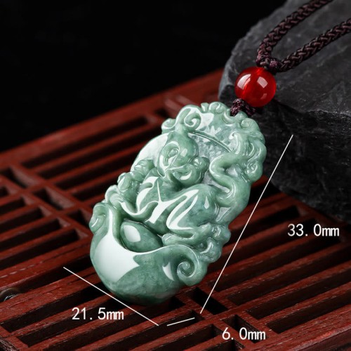 Natural Jade 12 Chinese Zodiac Prosperity Necklace Natural Jade 12 Chinese Zodiac Prosperity Necklace