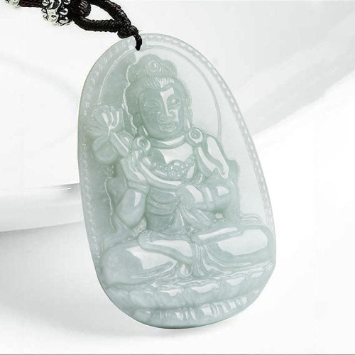 Chinese Zodiac Natal Buddha Jade Prosperity Necklace