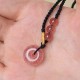 Strawberry Quartz Chalcedony Healing Necklace Pendant Strawberry Quartz Chalcedony Healing Necklace Pendant