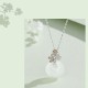 925 Silver Chalcedony Twelve Months Flower Harmony Pendant 925 Silver Chalcedony Twelve Months Flower Harmony Pendant