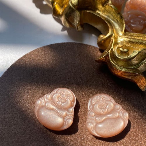 925 Silver Laughing Buddha Sun Stone Wealth Necklace 925 Silver Laughing Buddha Sun Stone Wealth Necklace