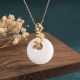White Jade Koi Fish Wealth Necklace Pendant White Jade Koi Fish Wealth Necklace Pendant