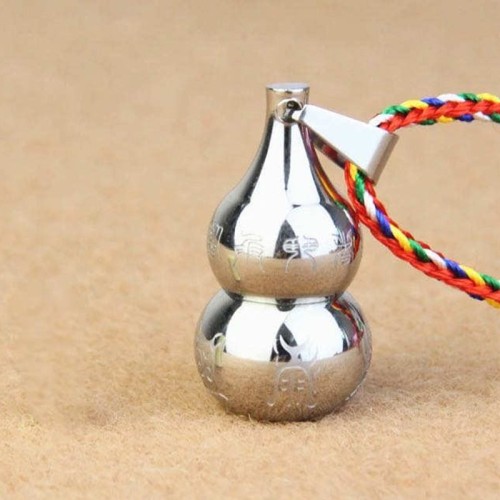 Tibetan Yin Yang Gourd Harmony Titanium Necklace