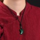 Red Agate Green Agate Moon Necklace Pendant
