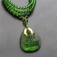 Tibetan Green Tara Buddha Liuli Crystal Protection Necklace Tibetan Green Tara Buddha Liuli Crystal Protection Necklace