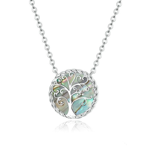 Sterling Silver Tree of Life Creation Necklace Pendant Sterling Silver Tree of Life Creation Necklace Pendant
