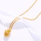 24K Gold Plated Fu Character Fortune Necklace 24K Gold Plated Fu Character Fortune Necklace