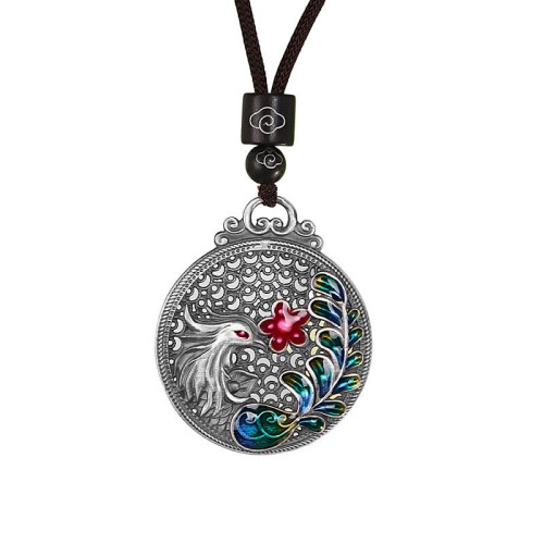 990 Silver Phoenix Luck Protection Necklace 990 Silver Phoenix Luck Protection Necklace