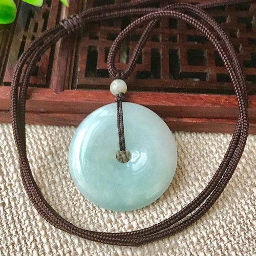 Round Jade Luck Necklace