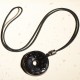 Black Obsidian Peace Buckle Strength Necklace Pendant Black Obsidian Peace Buckle Strength Necklace Pendant
