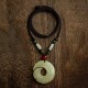 Peace Buckle Red Sandalwood Agate Necklace Peace Buckle Red Sandalwood Agate Necklace