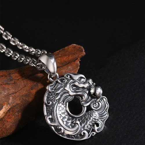 Koi Fish Dragon Peace Buckle Necklace Koi Fish Dragon Peace Buckle Necklace