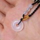 Strawberry Quartz Chalcedony Healing Necklace Pendant Strawberry Quartz Chalcedony Healing Necklace Pendant