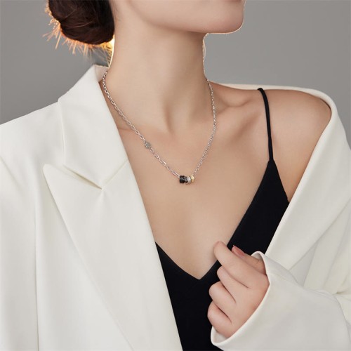 Sterling Silver Retro Tang Dynasty Luck Necklace Pendant Sterling Silver Retro Tang Dynasty Luck Necklace Pendant