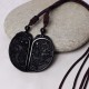 Black Obsidian Dragon Phoenix Protection Necklace