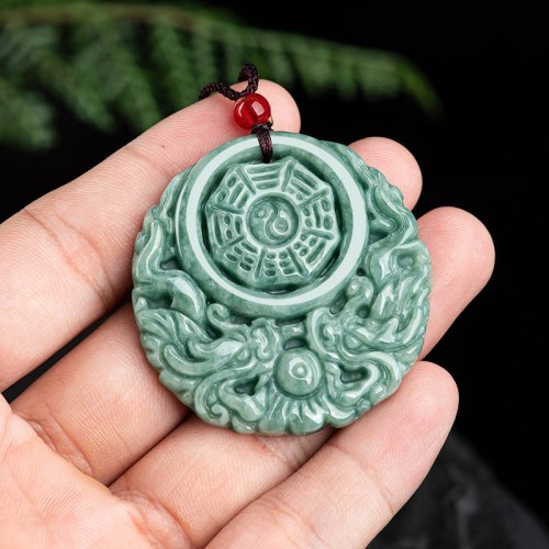 Dragon Jade Yin Yang Balance Necklace