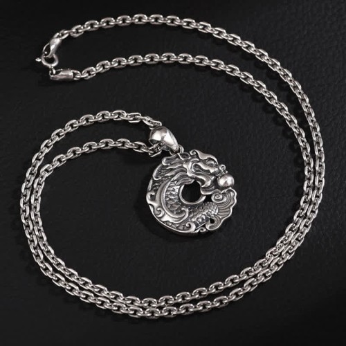Koi Fish Dragon Peace Buckle Necklace Koi Fish Dragon Peace Buckle Necklace