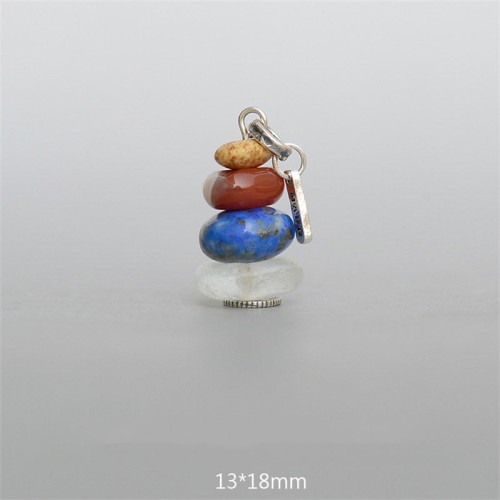 Zen Cairn Labradorite Crystal Calm Necklace