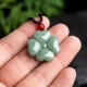 Lucky Four Leaf Clover Jade Prosperity Necklace Lucky Four Leaf Clover Jade Prosperity Necklace