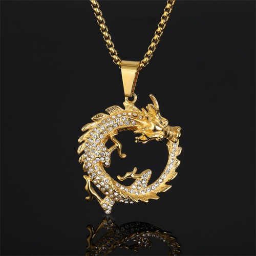 Chinese Zodiac Dragon Success Necklace Pendant Chinese Zodiac Dragon Success Necklace Pendant