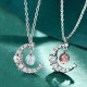 Strawberry Quartz Blue Crystal Love Healing Necklace