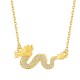 Golden Dragon Year Luck Chain Necklace Pendant Golden Dragon Year Luck Chain Necklace Pendant