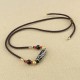 Tibetan Nine-Eye Dzi Bead Protection Necklace