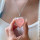 Rose Quartz Heart Love Necklace Pendant Rose Quartz Heart Love Necklace Pendant