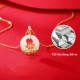 925 Sterling Silver Hetian White Jade Lotus Necklace